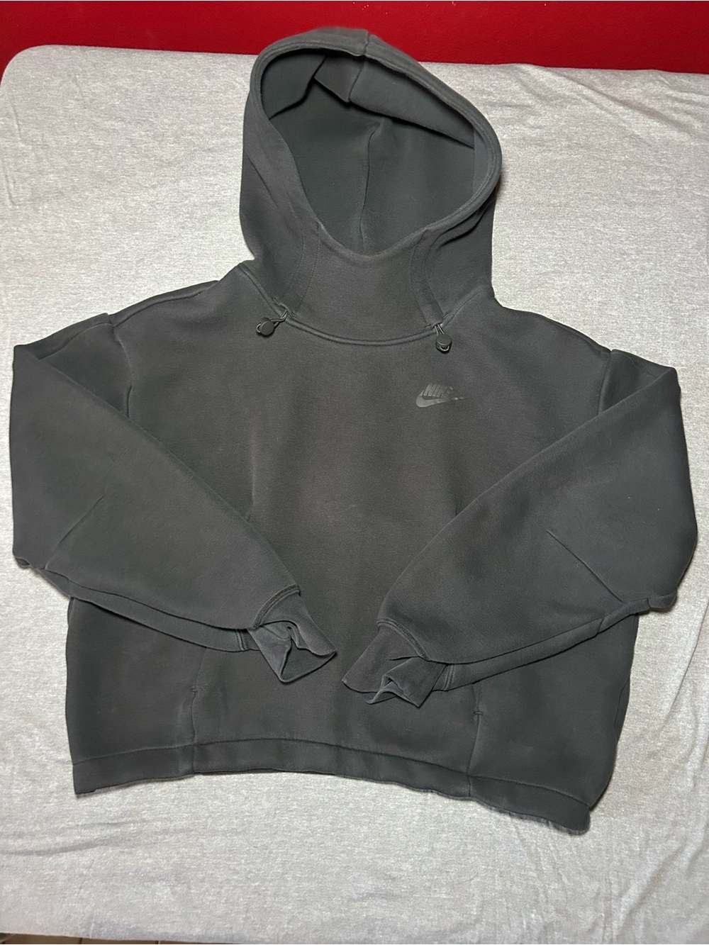 Nike Women’s Black Tech Cowl neck Hoodie with Subtle Logo XS